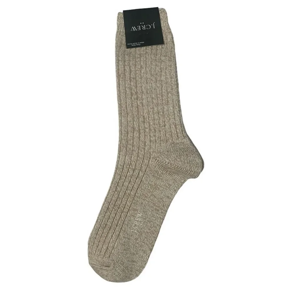 J. Crew Men’s Cotton Melange Ribbed Socks
